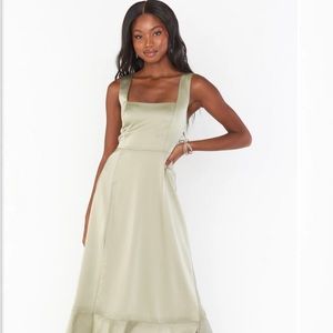 Show Me Your Mumu Moss Green Dress